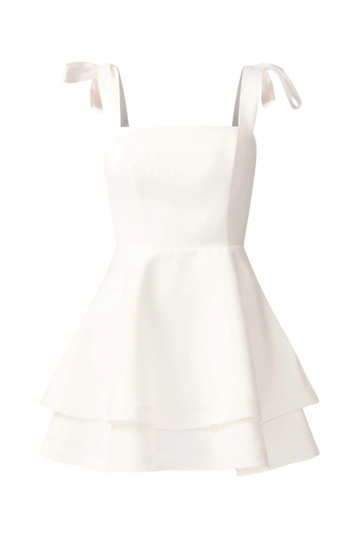 Elliatt -Livia Tiered Mini Dress White
