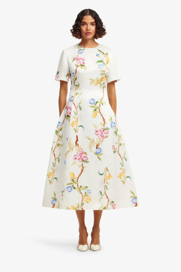 Leo Lin - Caroline Short Sleeve Midi Dress – view 3