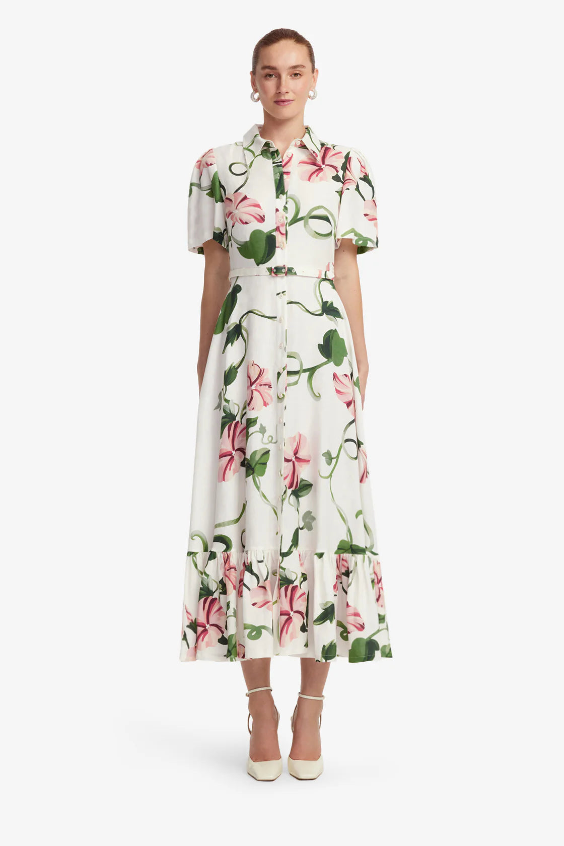 Leo Lin- Becca Short Sleeve Midi Dress