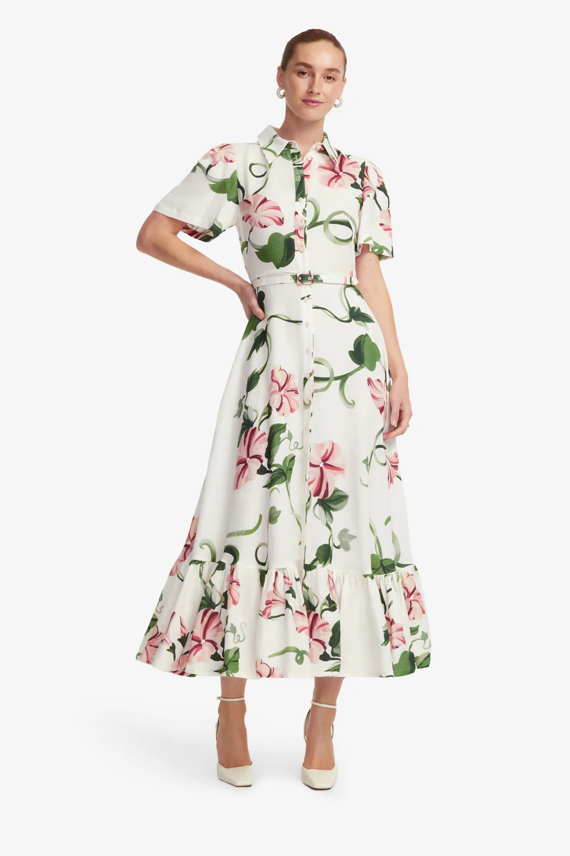 Leo Lin- Becca Short Sleeve Midi Dress