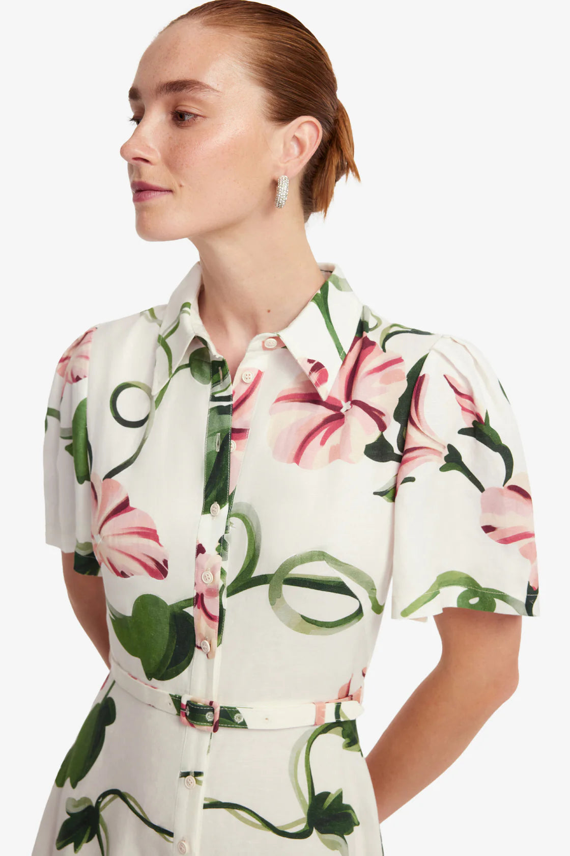 Leo Lin- Becca Short Sleeve Midi Dress