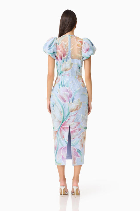 Elliatt - Priselle Puff Sleeve Midi Dress