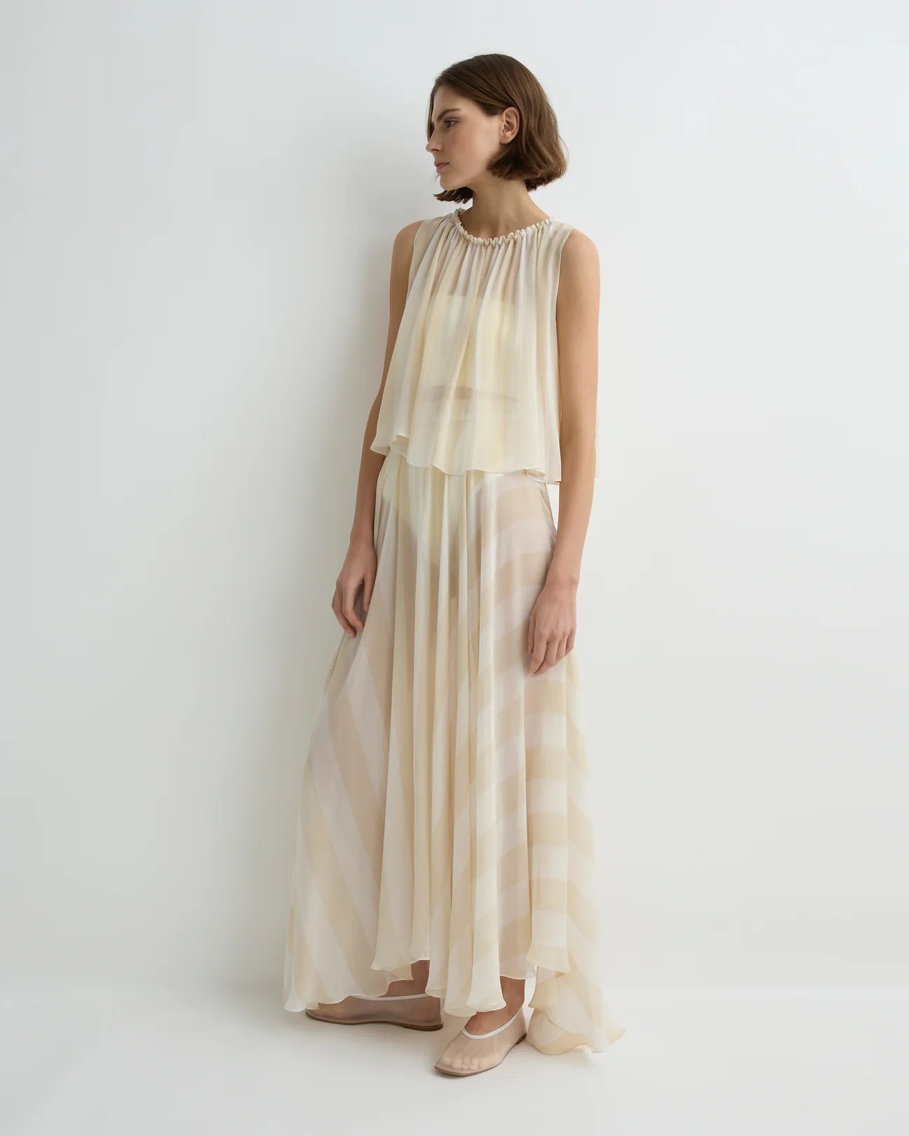 Bondi Born - Capri Silk Gathered Top