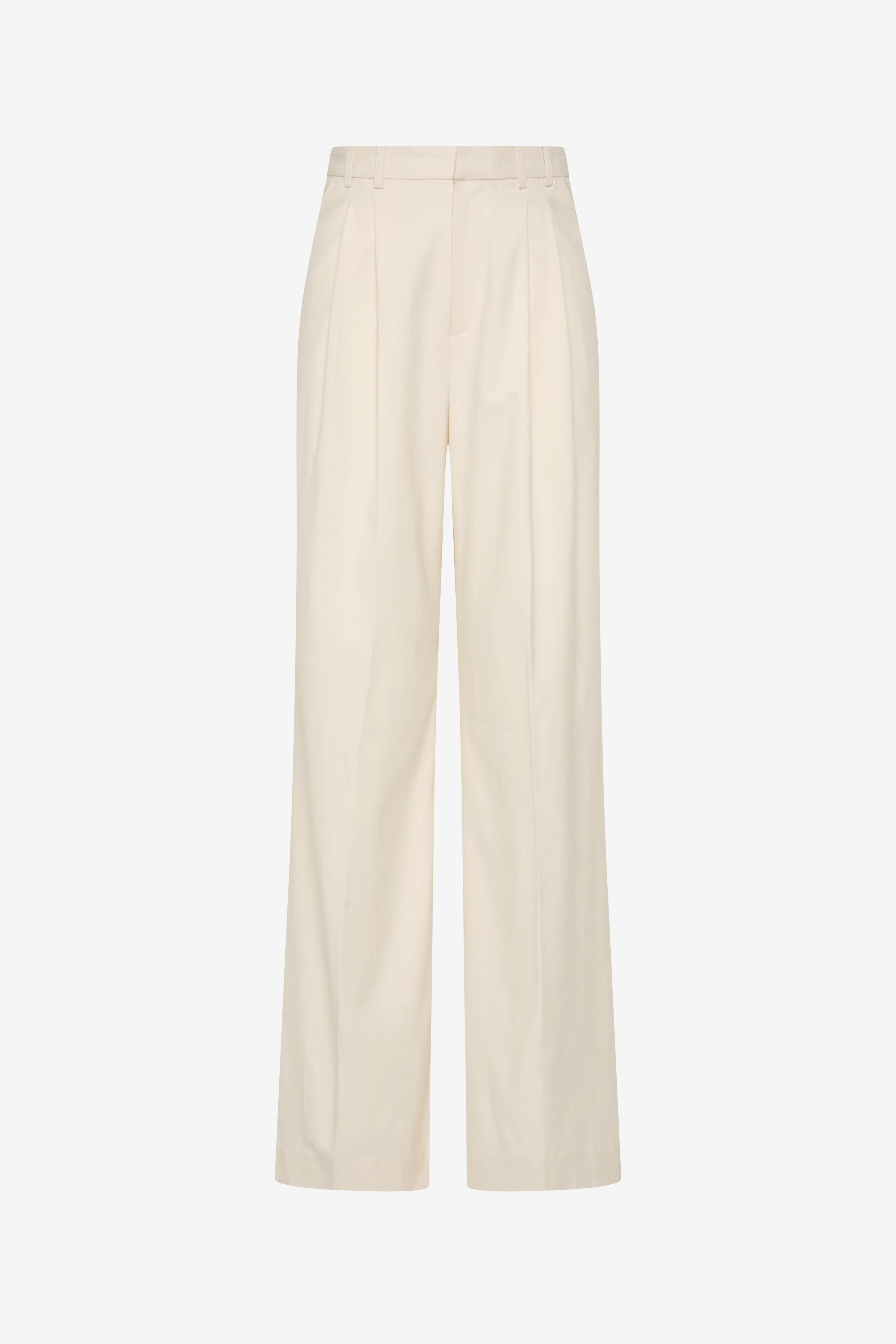 Misha - High Waisted Suiting Pant White