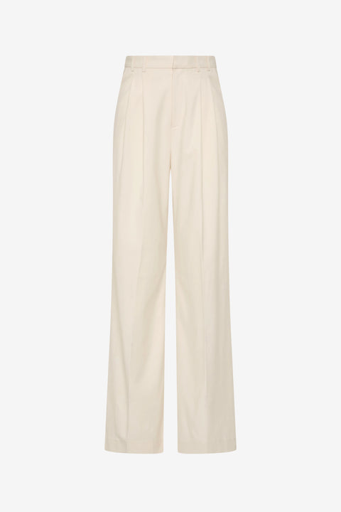 Misha - High Waisted Suiting Pant White