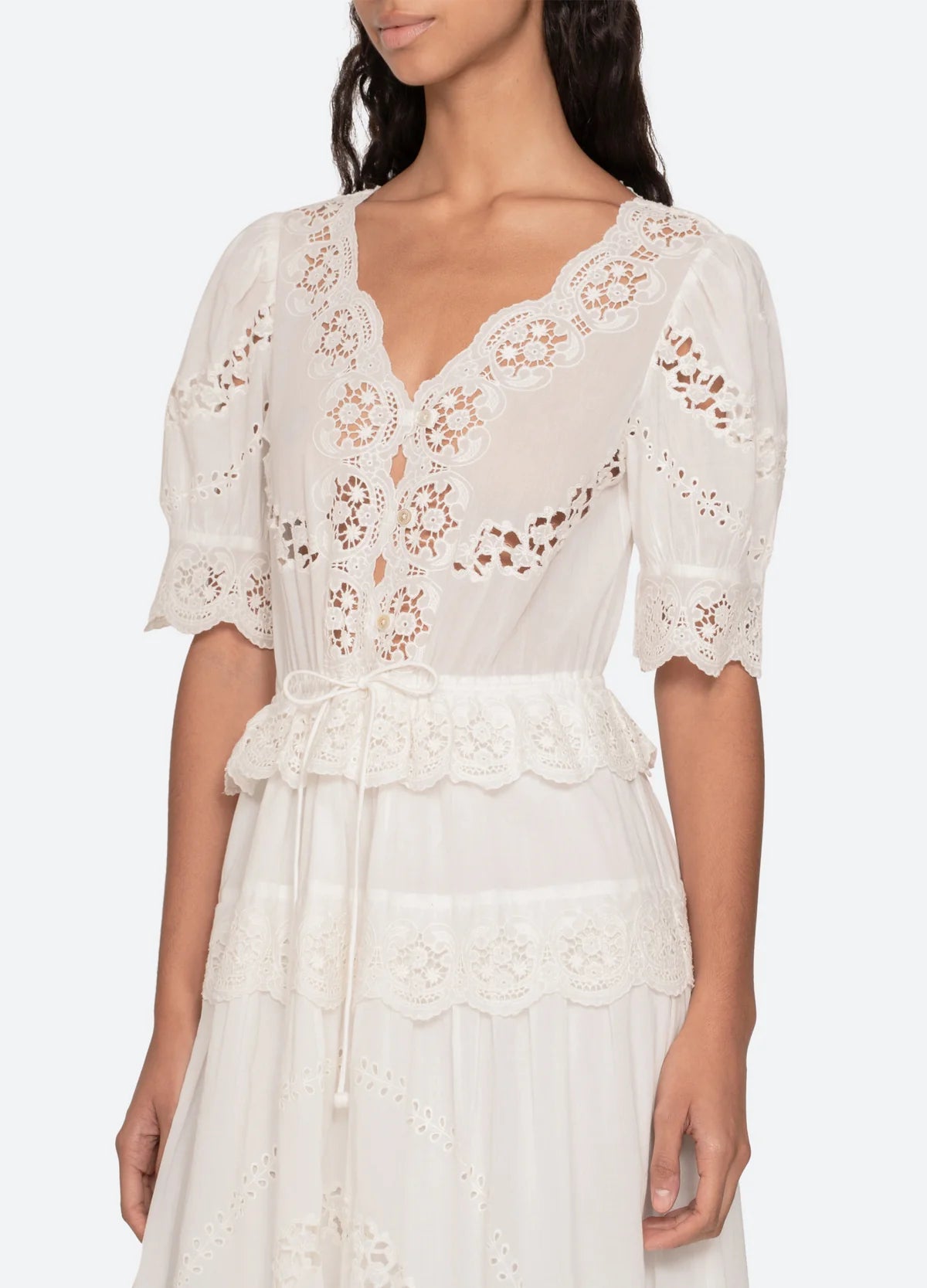 Sea New York - Sofia Embroidered Dress