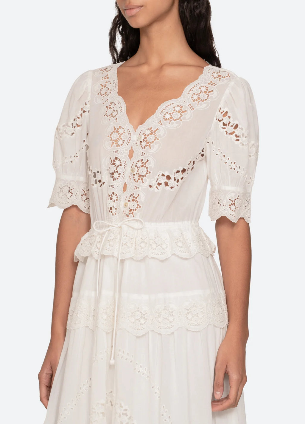 Sea New York - Sofia Embroidered Dress