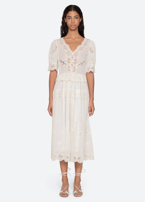 Sea New York - Sofia Embroidered Dress