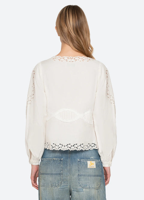 Sea New York - Sofia Embroidered Top
