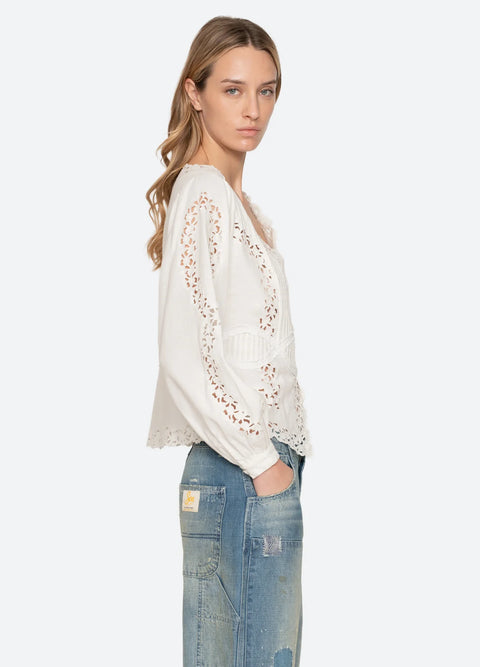 Sea New York - Sofia Embroidered Top