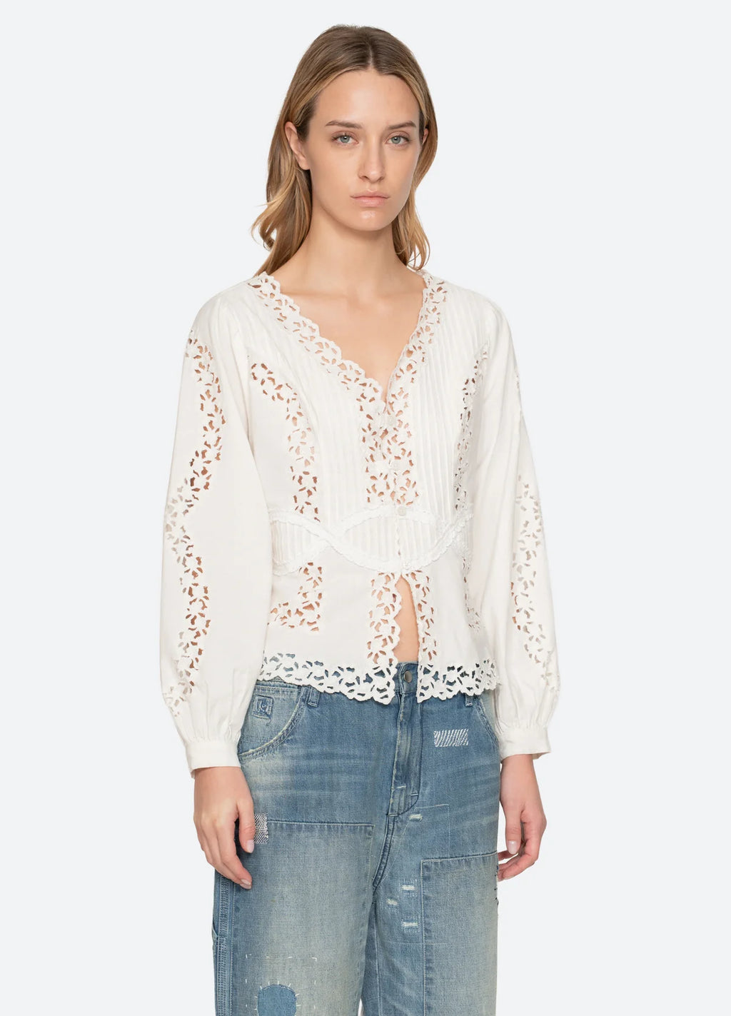 Sea New York - Sofia Embroidered Top