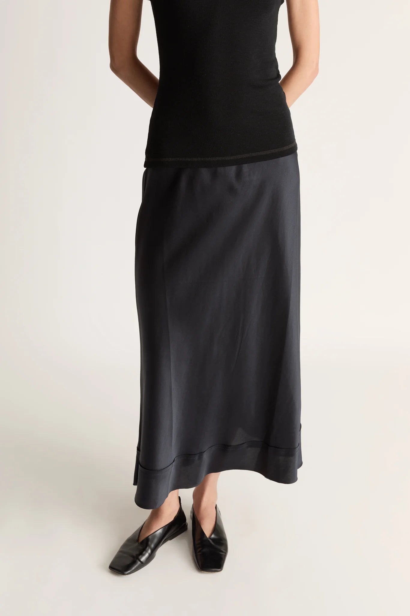 Lee Mathews - Stella Silk Satin Skirt