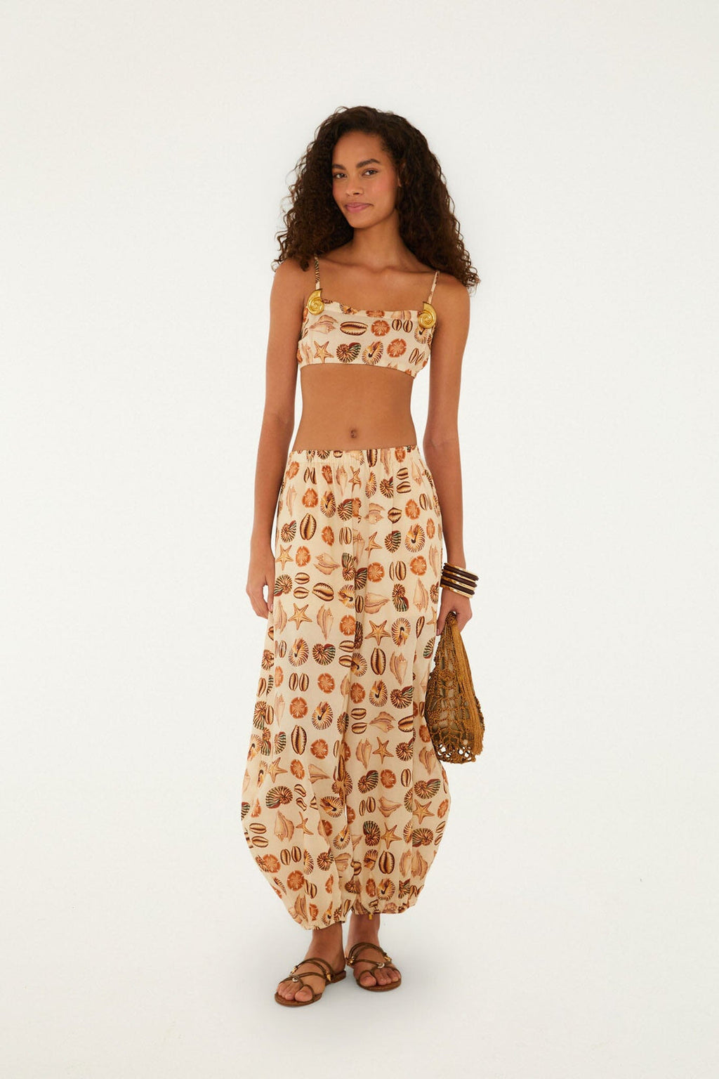 Farm Rio - Shells Crop Top