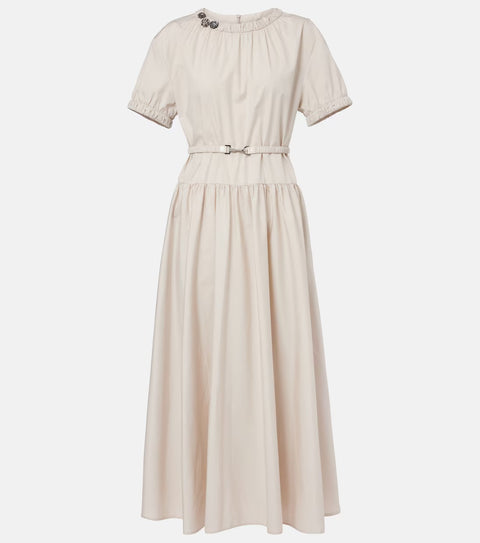 Max Mara - Terry Cotton Poplin Dress