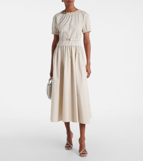 Max Mara - Terry Cotton Poplin Dress