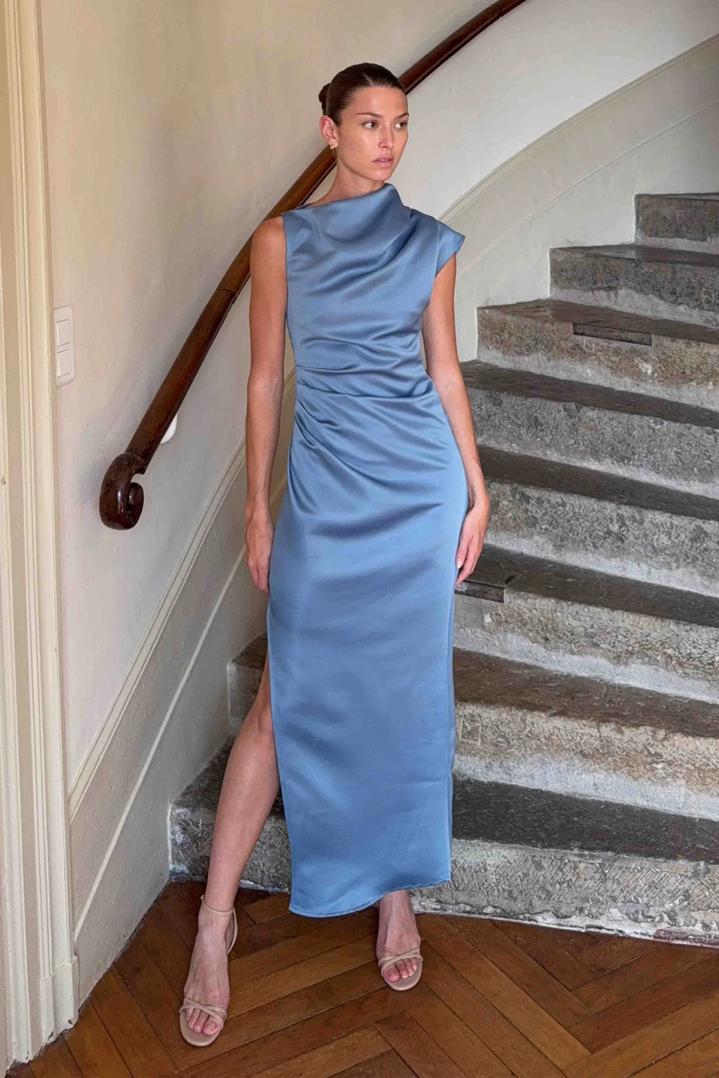 Elliatt - Coralie Maxi Gown Steel Blue