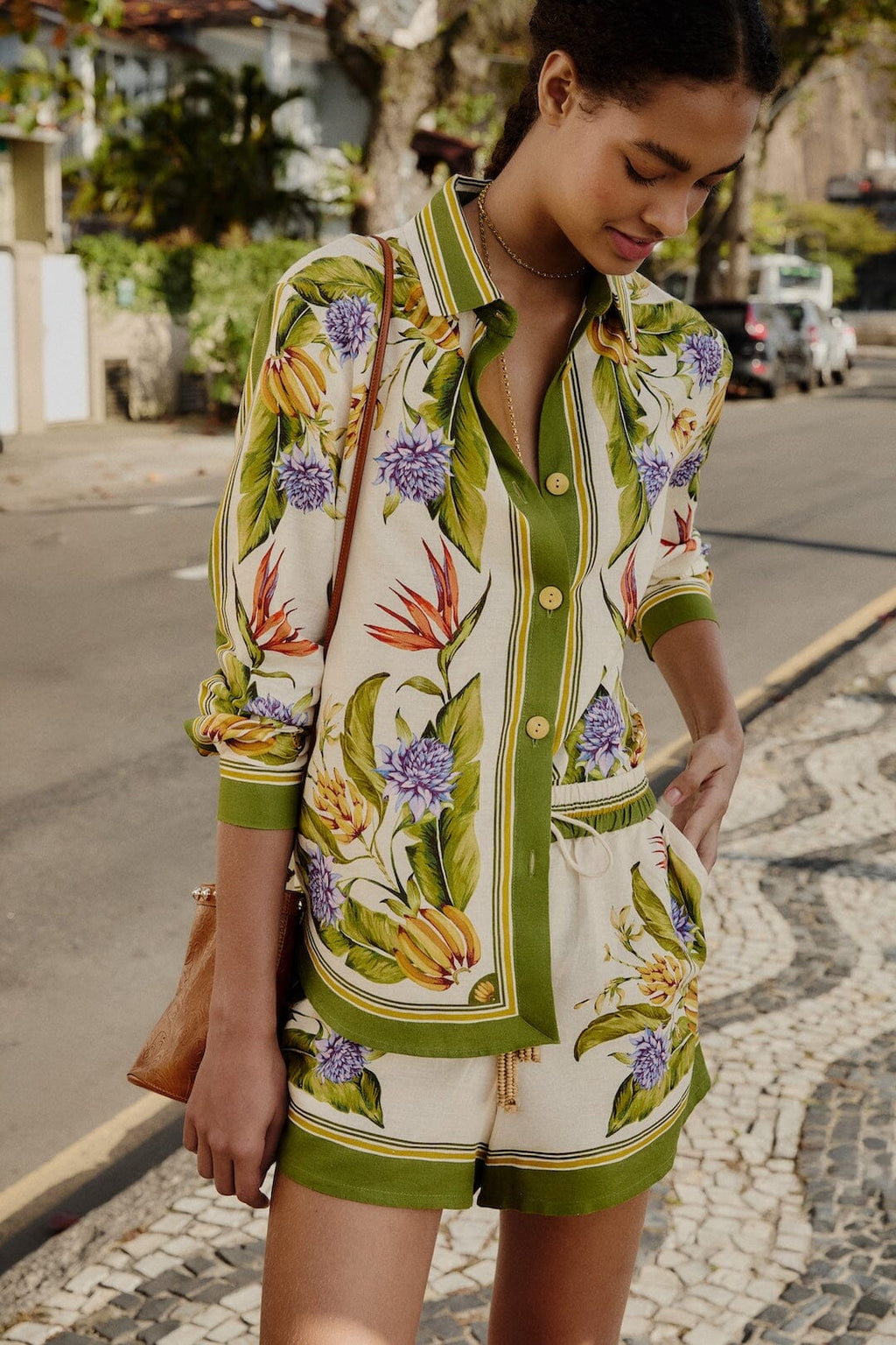 Farm Rio - Sand tropical Scarf Shorts