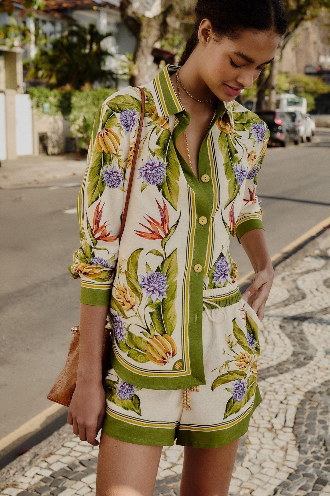 Farm Rio - Sand tropical Scarf Shorts