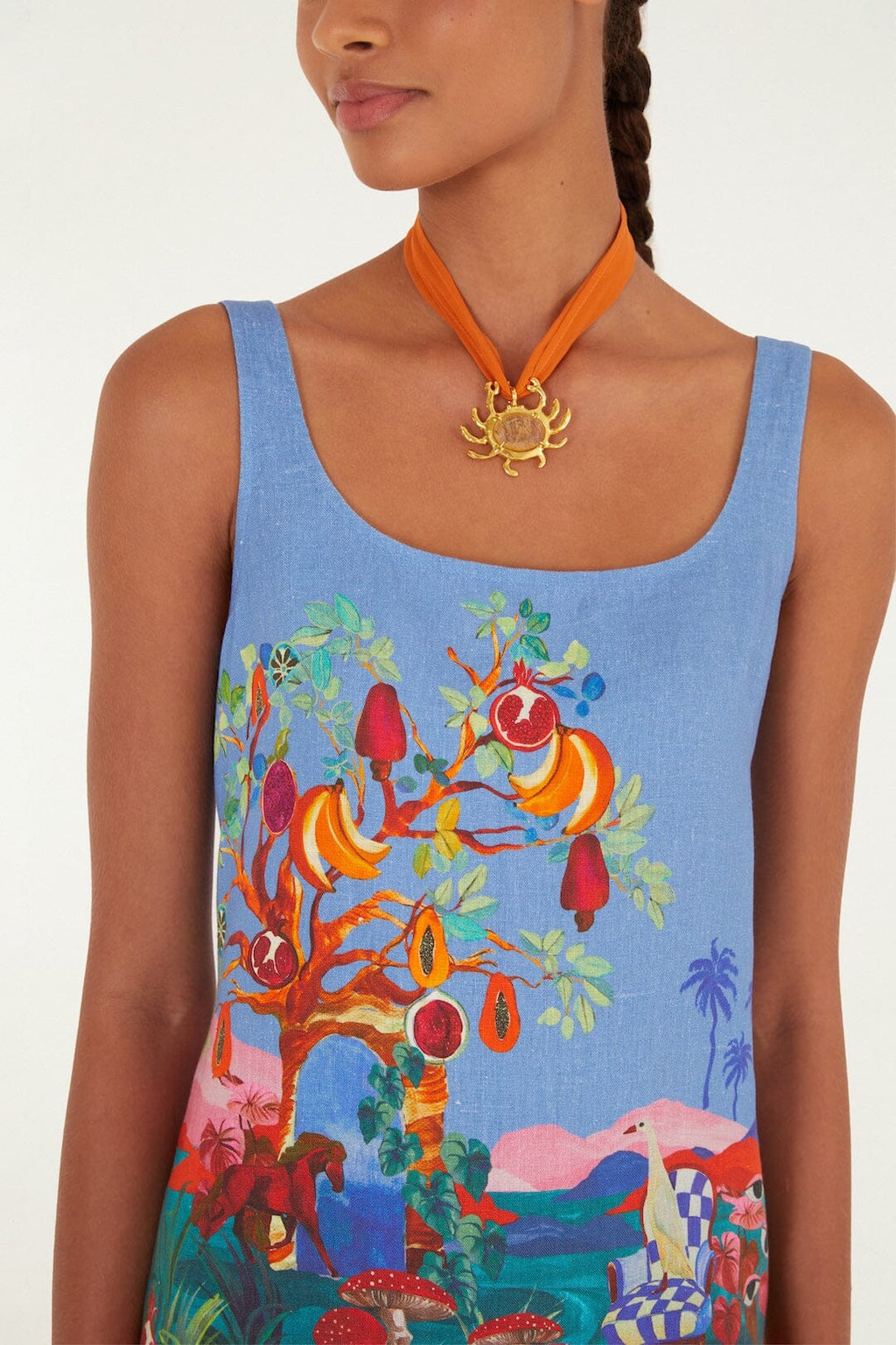 Farm Rio - Multicolor Dream Landscape Mini Dress