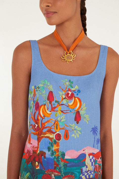 Farm Rio - Multicolor Dream Landscape Mini Dress