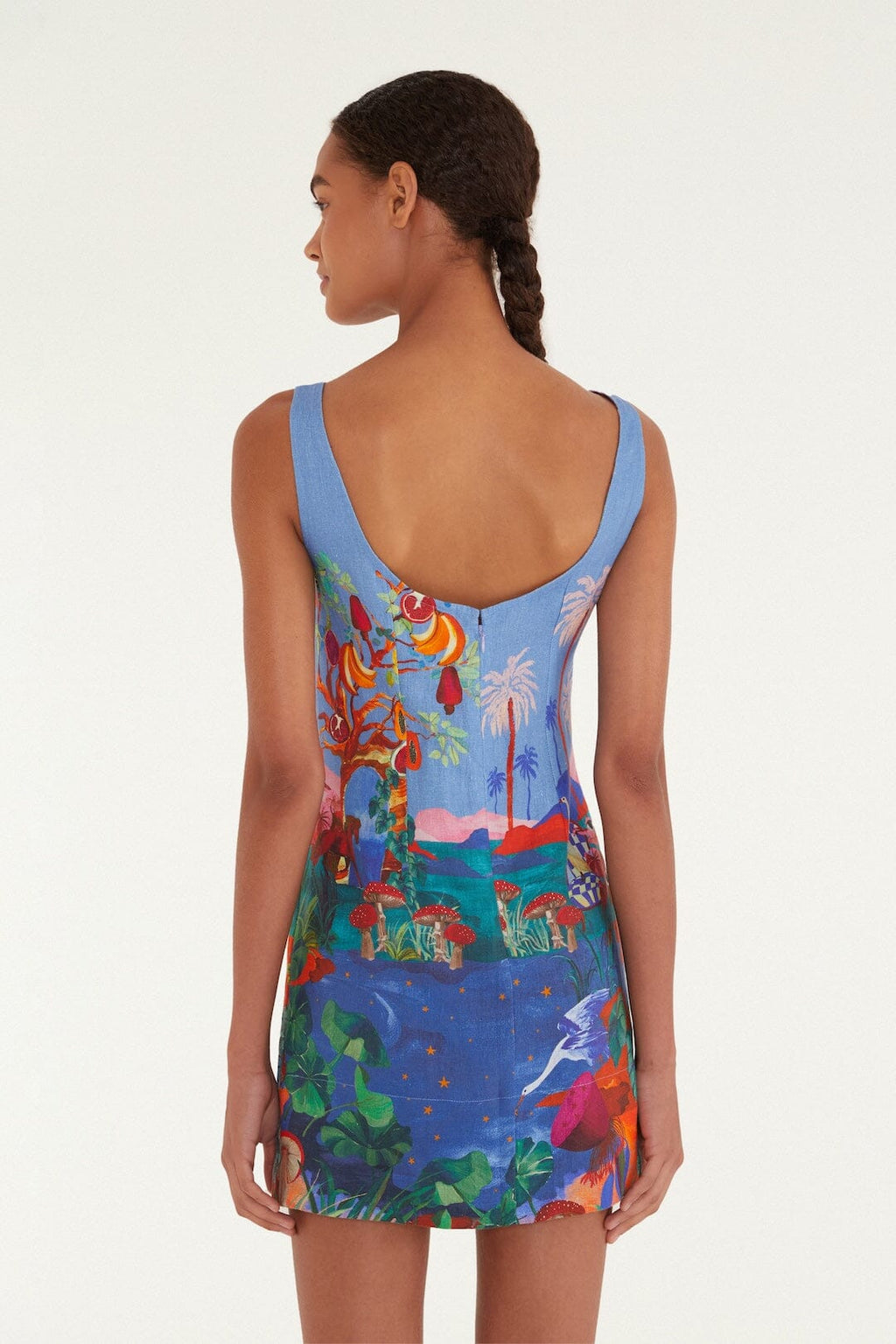 Farm Rio - Multicolor Dream Landscape Mini Dress