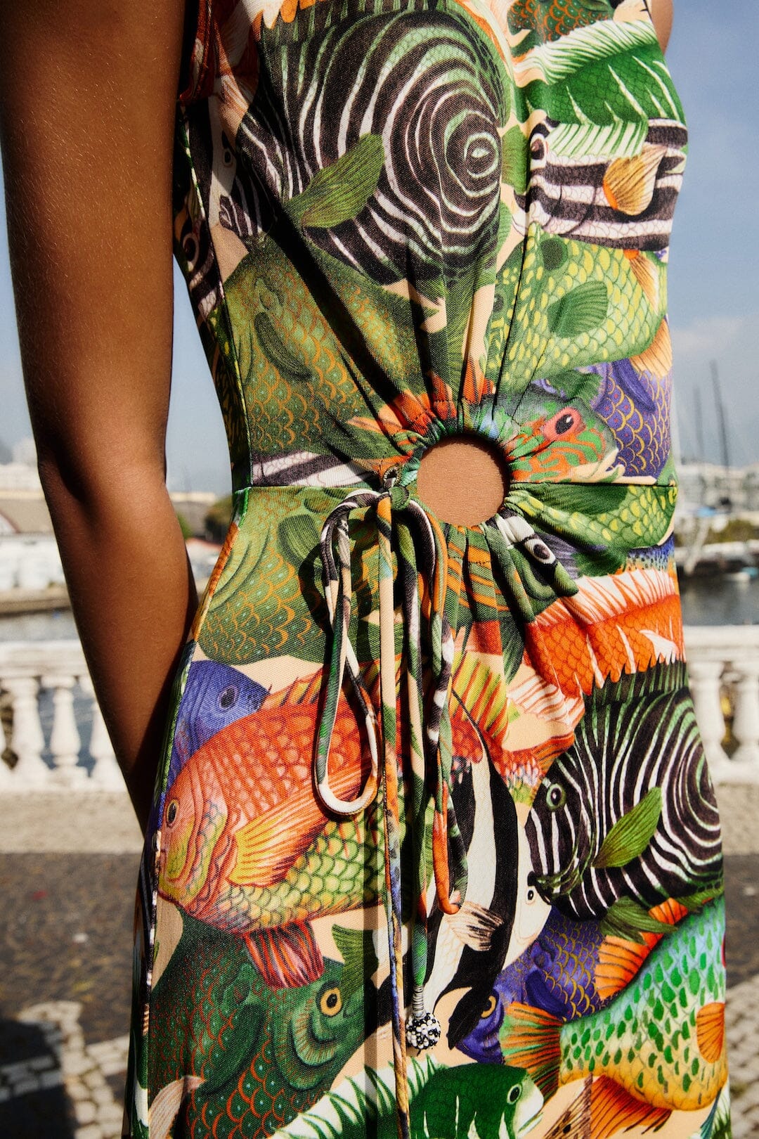 Farm Rio - Fish Sea Multicolour Maxi Dress