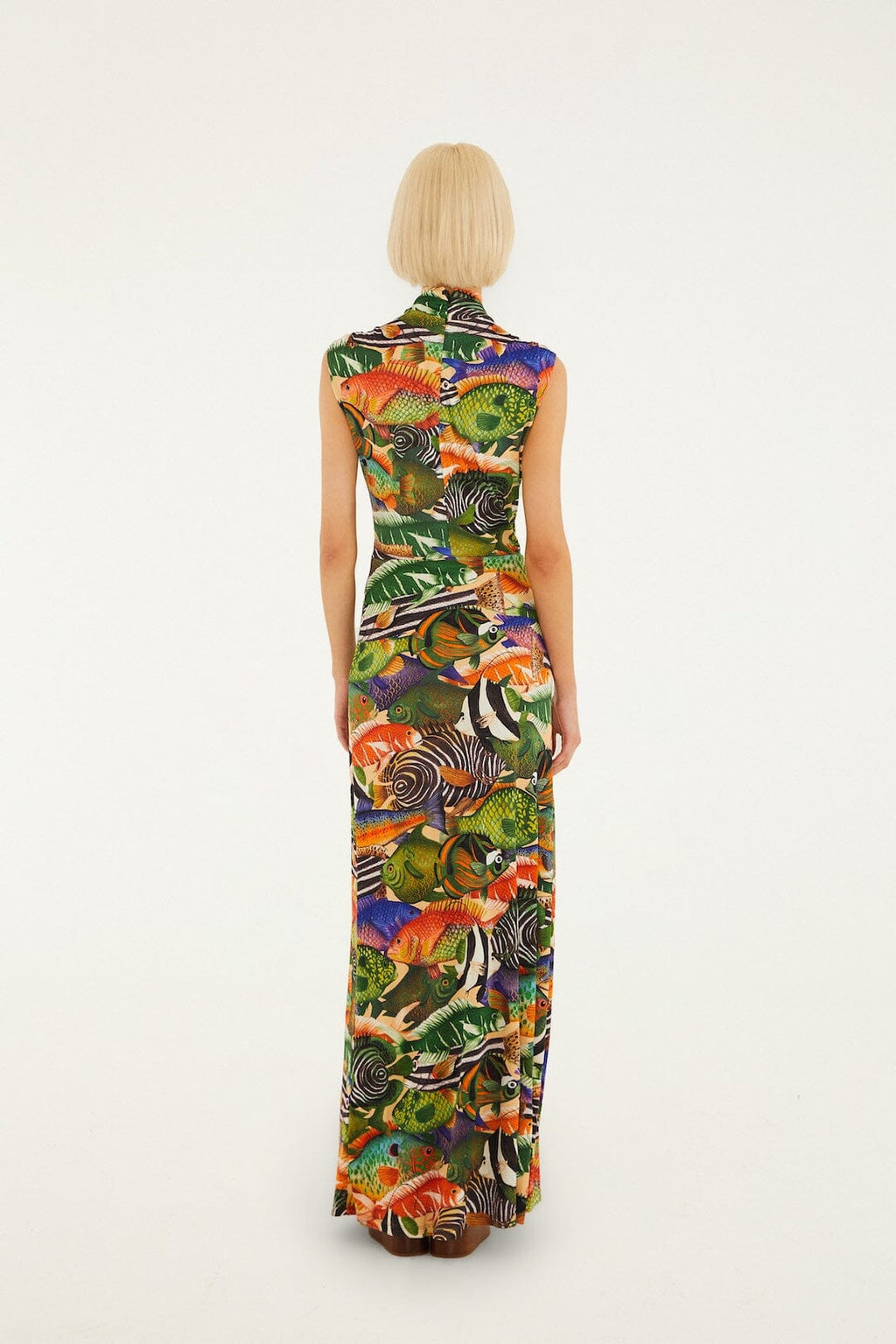 Farm Rio - Fish Sea Multicolour Maxi Dress