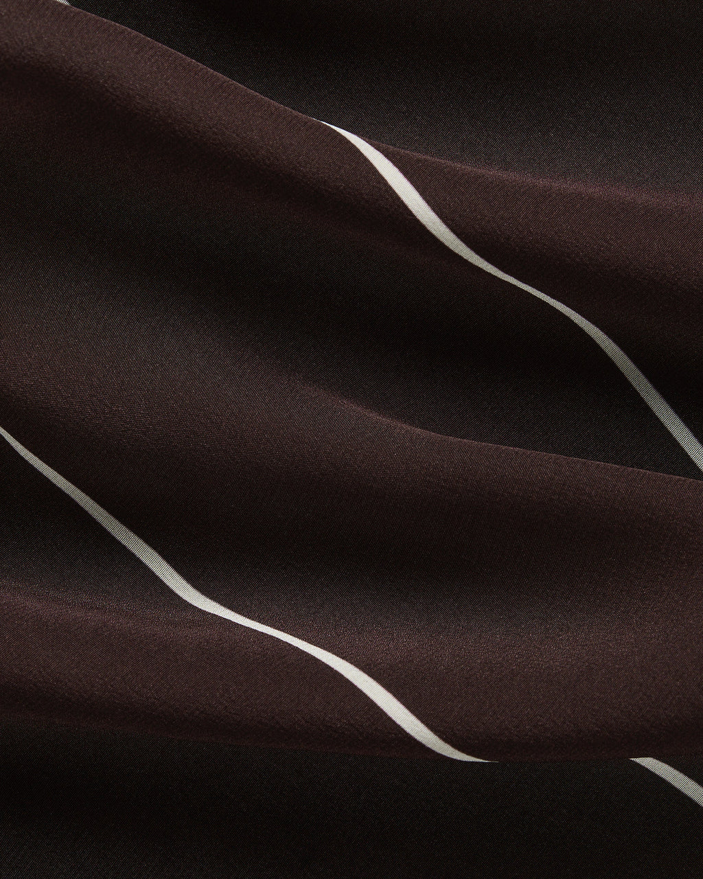Bondi Born - Orta Silk Slip Dress - Mocha Stripe