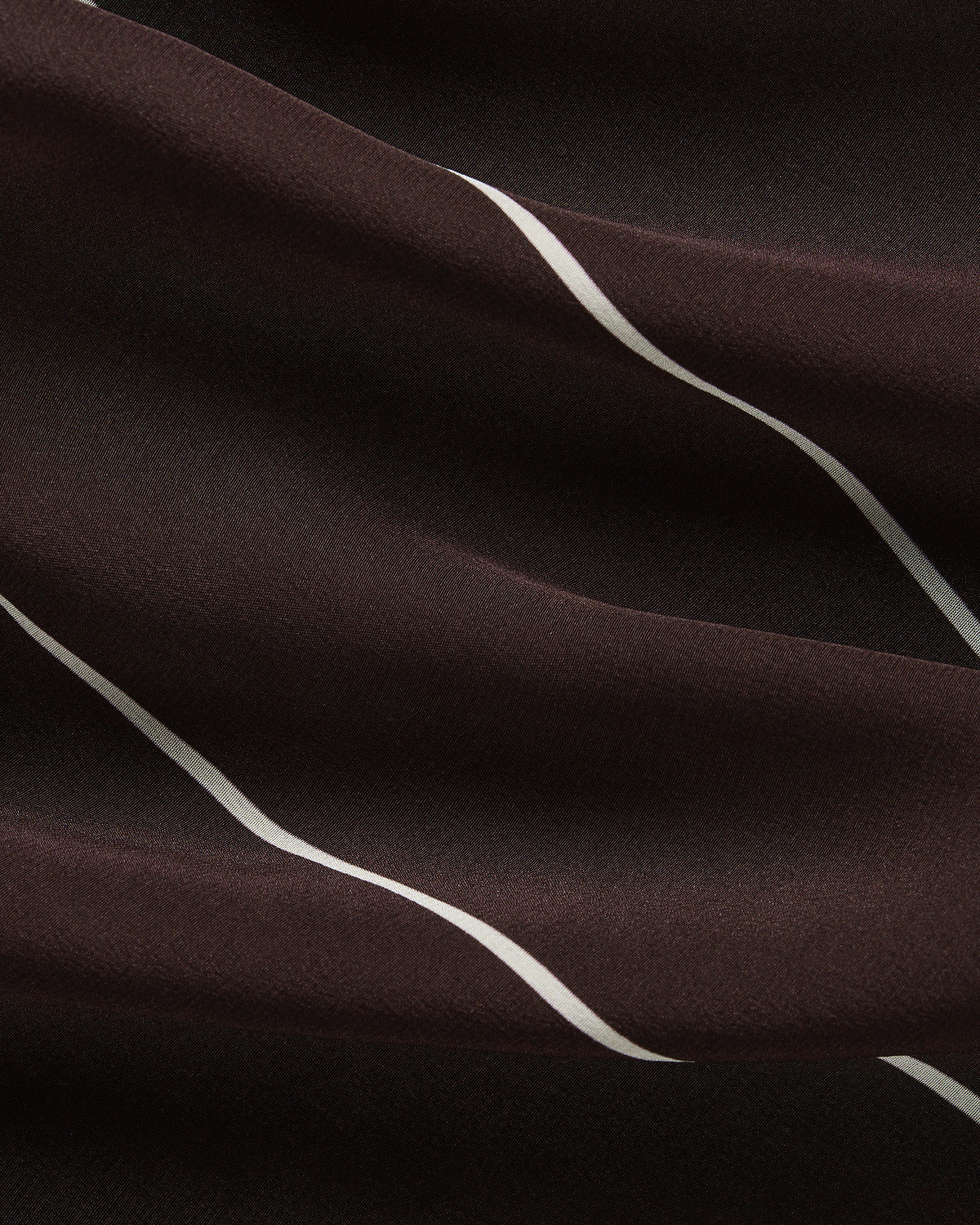 Bondi Born - Orta Silk Slip Dress - Mocha Stripe