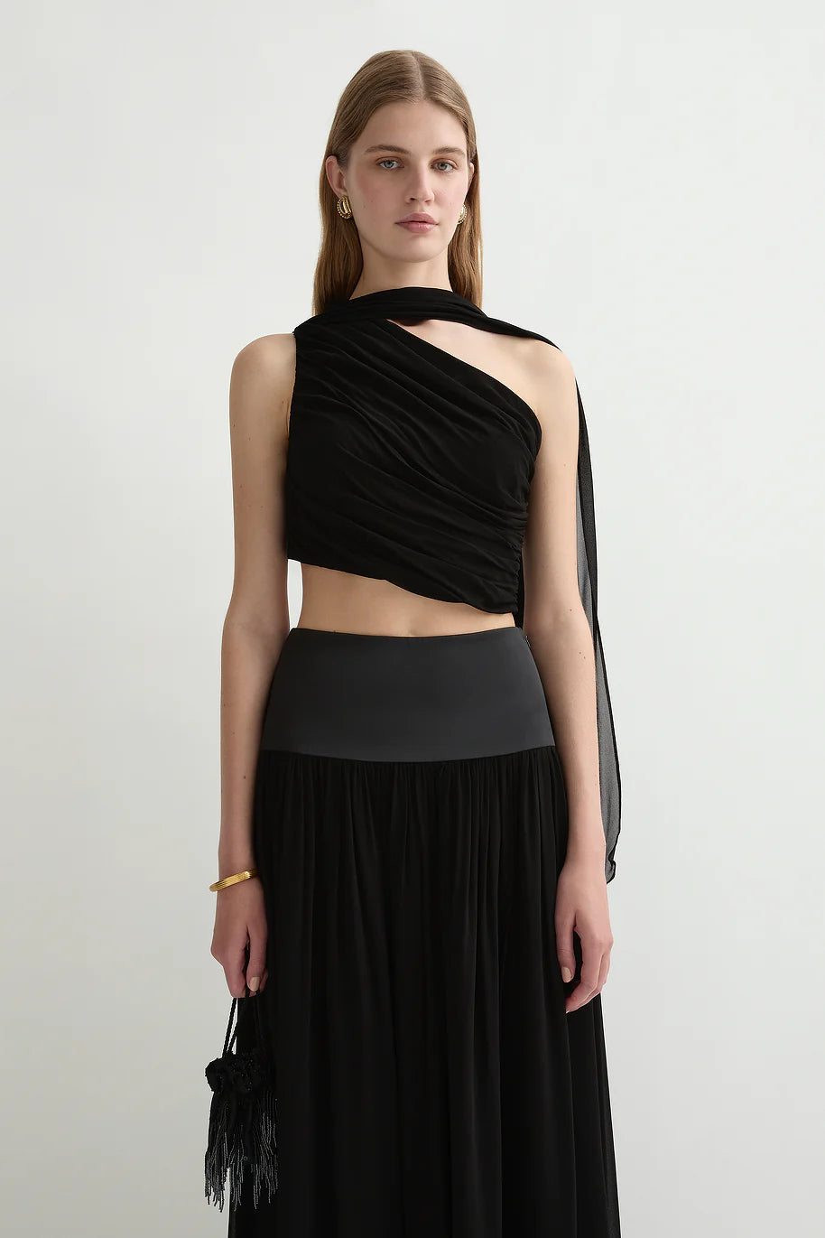 Posse -Solene Top & Skirt Set Black