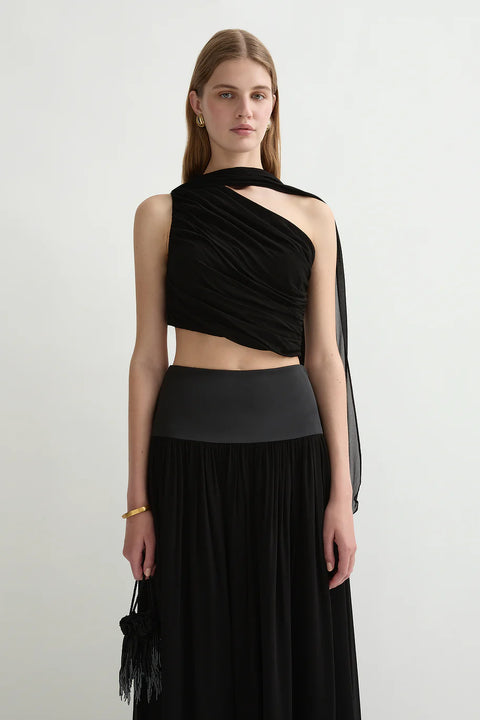 Posse -Solene Top & Skirt Set Black