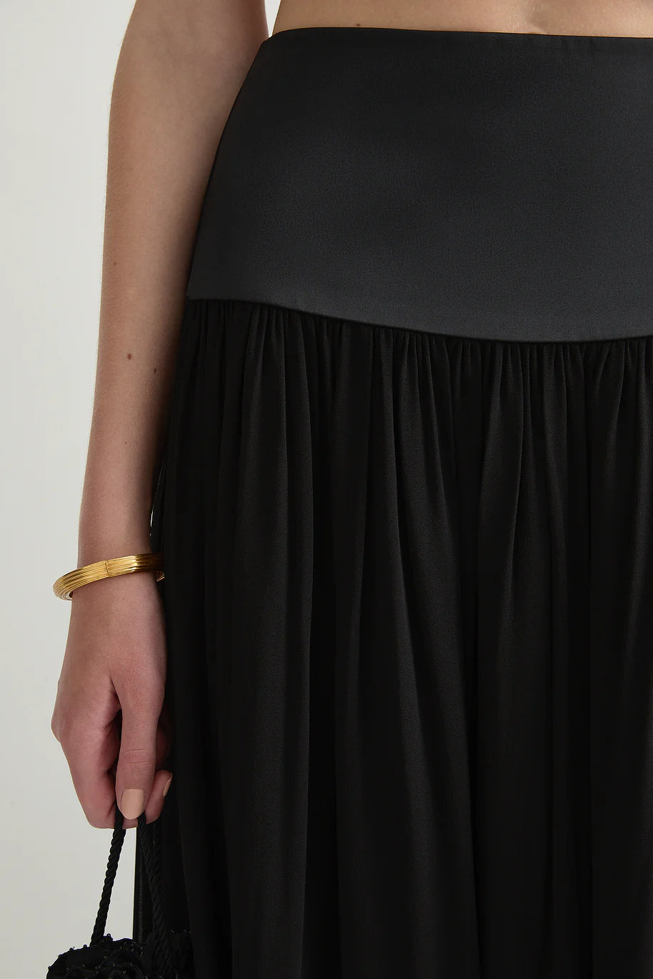 Posse -Solene Top & Skirt Set Black