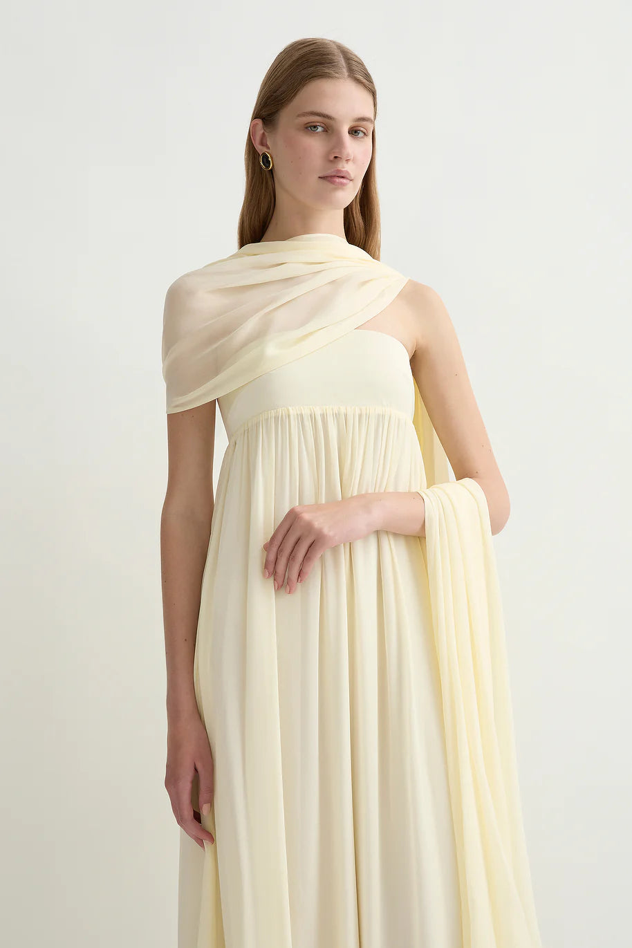 Posse -Solene Dress Butter Yellow
