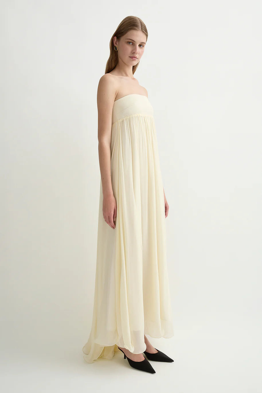 Posse -Solene Dress Butter Yellow