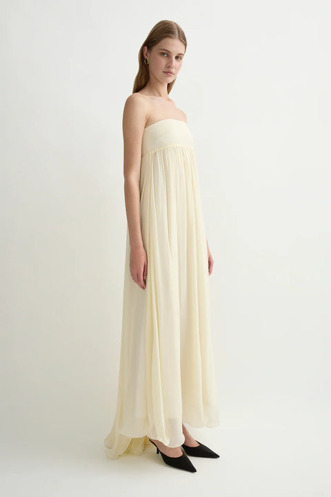 Posse -Solene Dress Butter Yellow