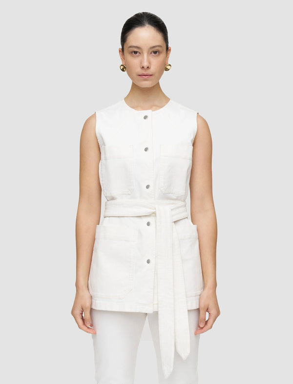 Joseph - Balan Denim Sleeveless Jacket – view 1