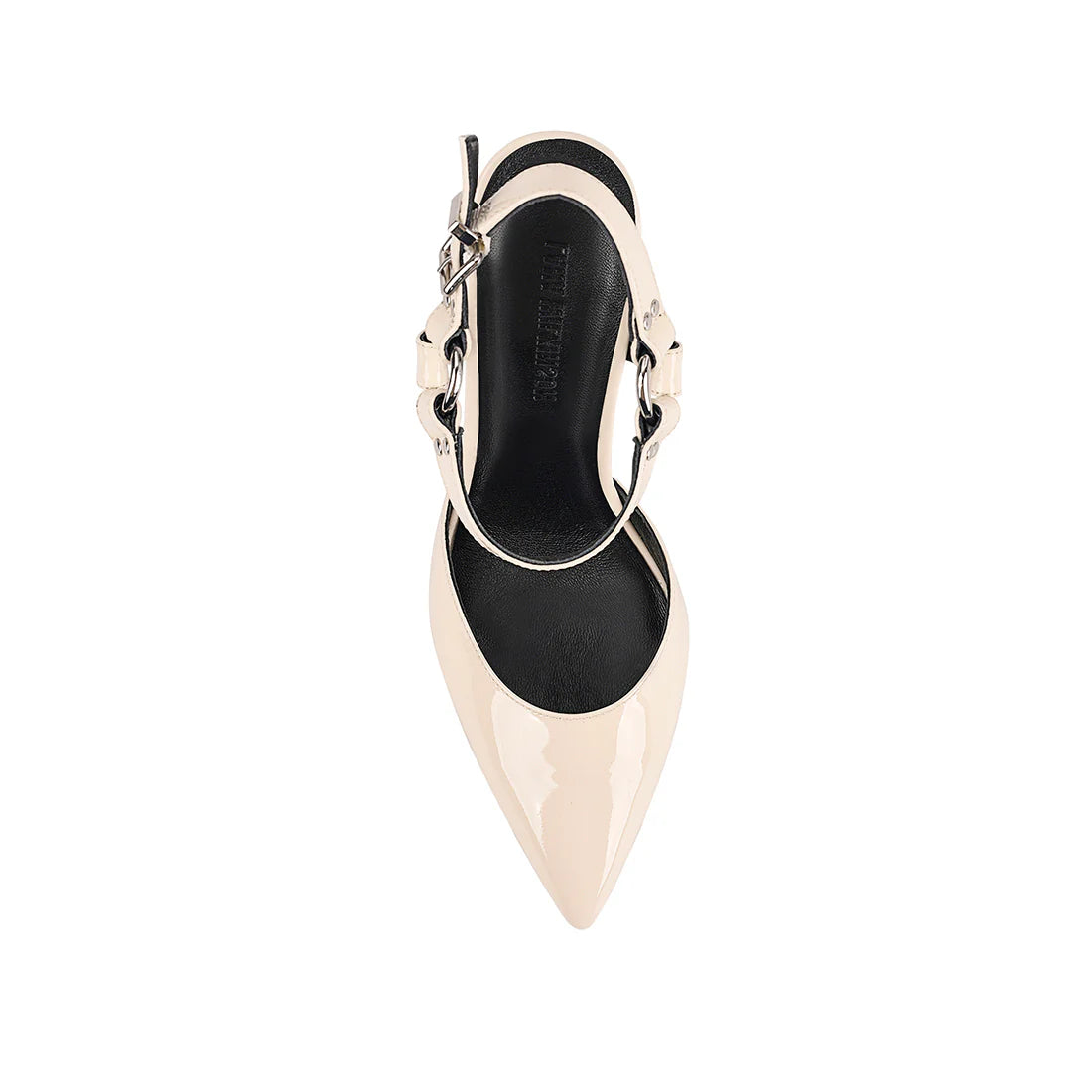 Lana Wilkinson - Dominique Pump Ivory Patent Leather