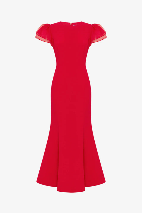Leo Lin - Sophia Puff Sleeve Midi Dress