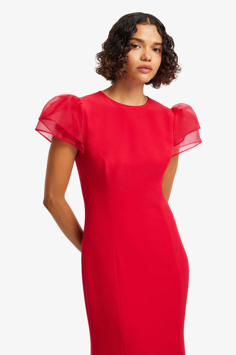 Leo Lin - Sophia Puff Sleeve Midi Dress