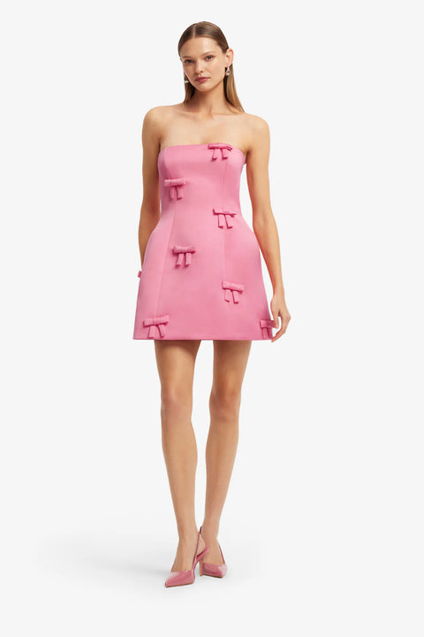 Leo Lin - Roselle Bow Mini Dress