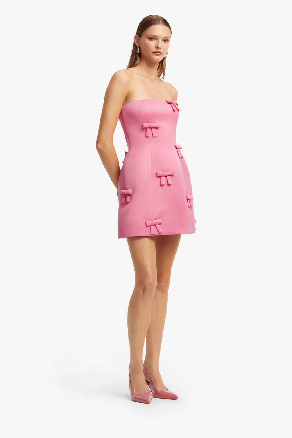 Leo Lin - Roselle Bow Mini Dress