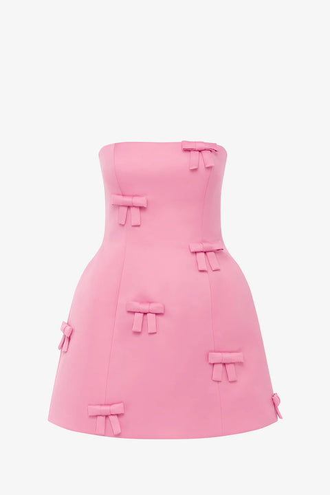 Leo Lin - Roselle Bow Mini Dress