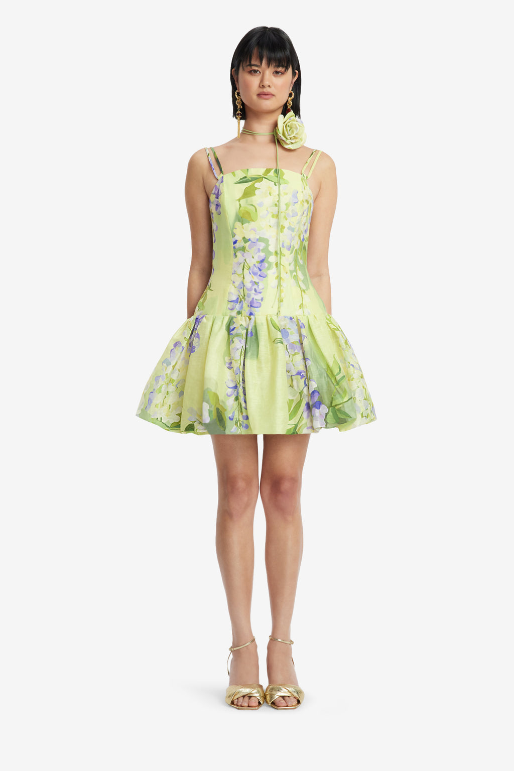 Leo Lin - Lorena Puff Sleeve Mini