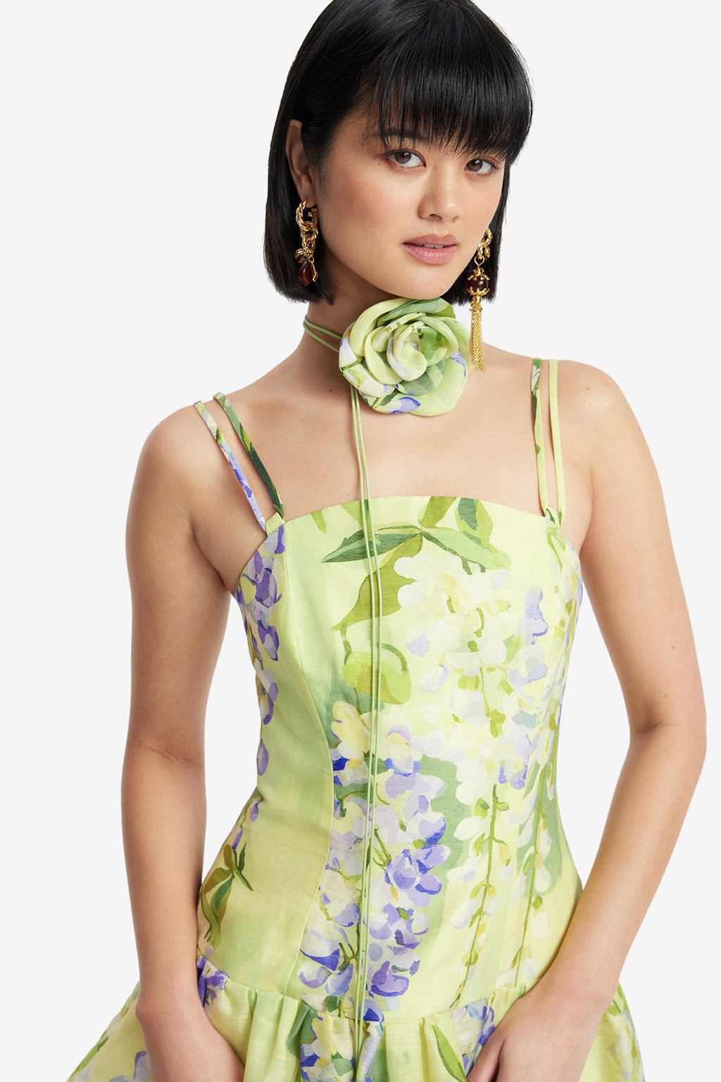Leo Lin - Lorena Puff Sleeve Mini