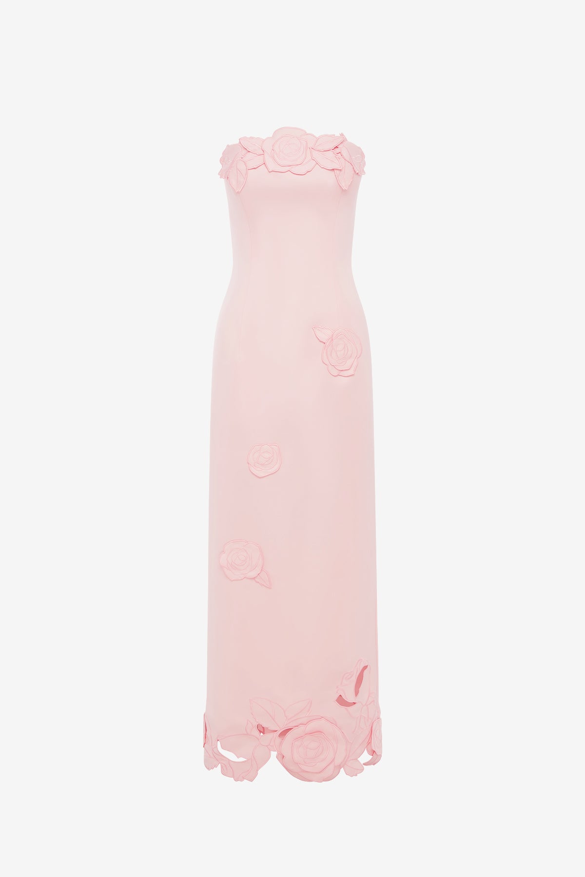 Leo Lin - Rayna Appliqué Bustier Maxi Dress
